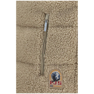 Beige Polyester Sleeveless Jacket