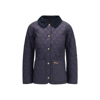 Blue Polyamide Full-Length Jacket