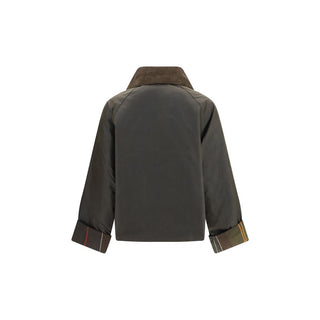 Bicolor Cotton Full-Length Jacket