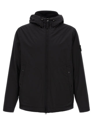 Black Polyester Shell Jacket