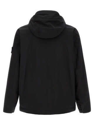 Black Polyester Shell Jacket