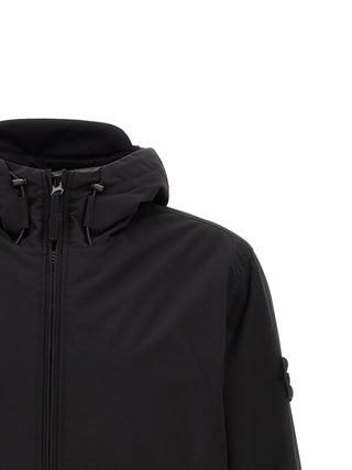 Black Polyester Shell Jacket