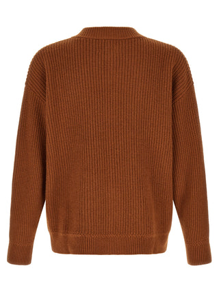 Brown Merino Wool Cardigan
