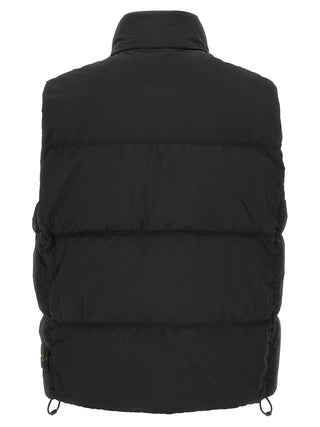Black Polyamide Sleeveless Jacket