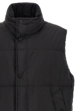 Black Polyamide Sleeveless Jacket
