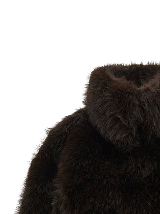 Brown Polyester Coat