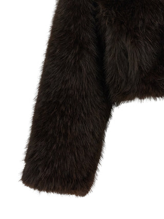 Brown Polyester Coat