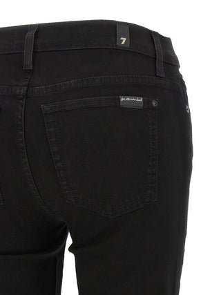 Black Cotton Skinny Jeans