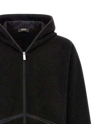 Black Polyester Shell Jacket