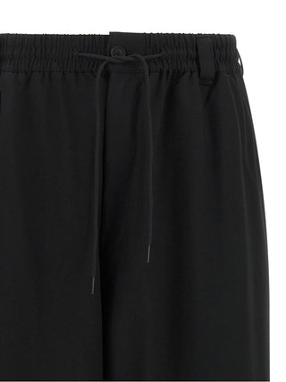 Black Wool Casual Pants