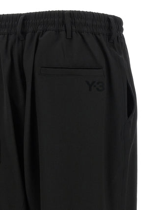 Black Wool Casual Pants