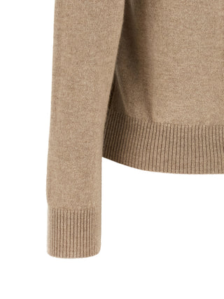 Beige Cashmere Cardigan