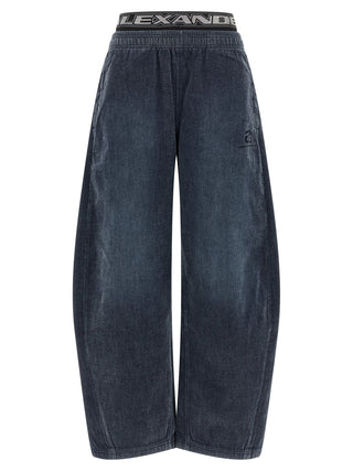 Black Cotton Casual Pants