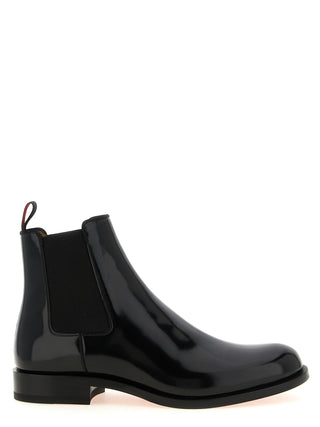 Black Calfskin Chelsea Boots