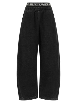 Black Cotton Relaxed Fit Jeans