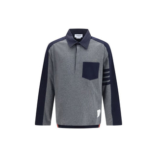Gray Cotton Polo Shirt