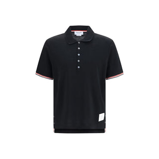 Black Cotton Polo Shirt