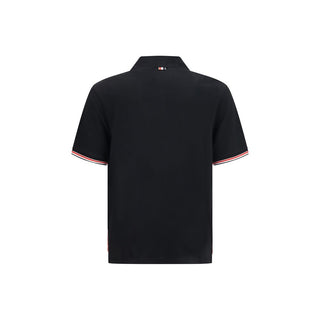 Black Cotton Polo Shirt