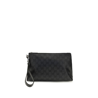 Black Fabric Shoulder Bag