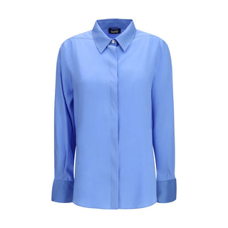 Blue Silk Blouse