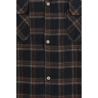 Blue Cotton Pattern Shirt