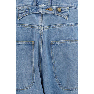 Blue Cotton Relaxed Fit Jeans