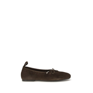 Brown Goatskin Ballet Flats