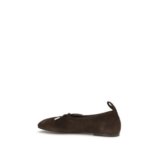 Brown Goatskin Ballet Flats