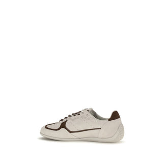 White Calf Leather Bos Taurus Athletic Sneakers