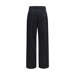 Black Cotton Relaxed Fit Jeans
