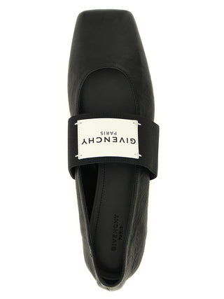 Black Lamb Leather Ballet Flats