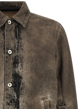 Gray Cotton Denim Jacket