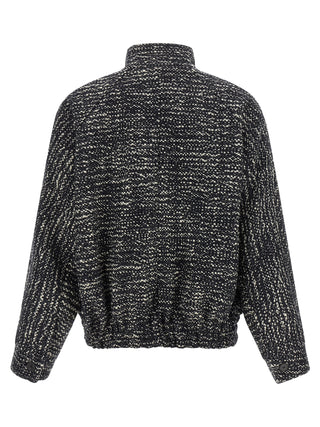 White Virgin Wool Bomber