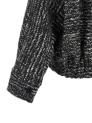White Virgin Wool Bomber