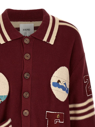 Bordeaux Cotton Cardigan