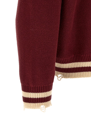 Bordeaux Cotton Cardigan