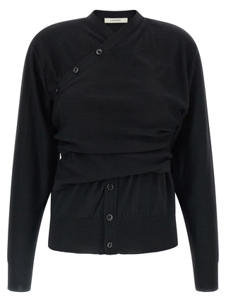 Black Wool Cardigan