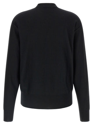 Black Wool Cardigan