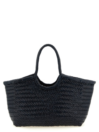 Blue Cowhide Shoulder Bag