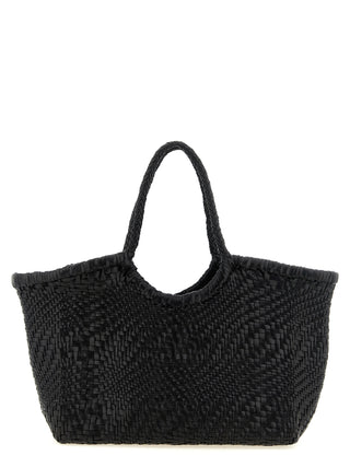 Black Calfskin Shoulder Bag