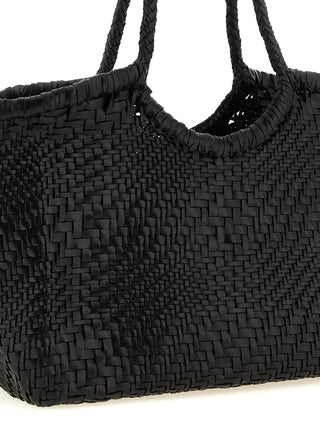 Black Calfskin Shoulder Bag