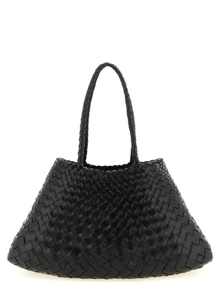 Black Calfskin Shoulder Bag