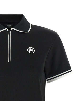 Black Polyester Polo Shirt