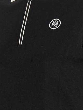 Black Polyester Polo Shirt