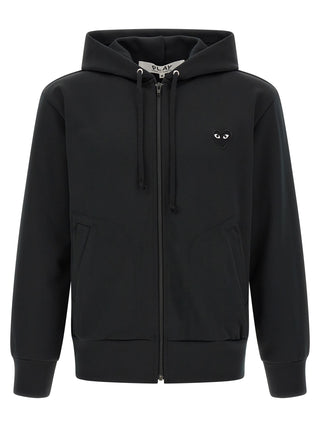 Black Polyester Cardigan