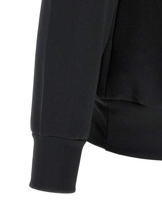 Black Polyester Cardigan