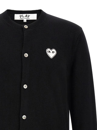 Black Wool Cardigan
