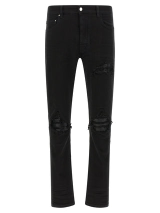 Black Cotton Slim Fit Jeans