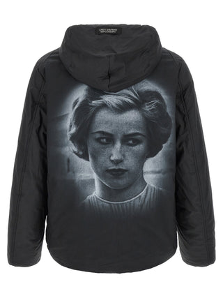 Black Cotton Full-Length Jacket