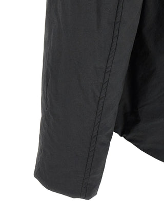 Black Cotton Full-Length Jacket